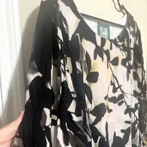 Maeve Anthropologie Shift Dress Womens sz M Shaded Garden long sleeve‎ black thumbnail 8