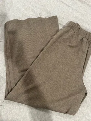 Liore Taupe Button-Front Blazer Top with Pants Size L Set thumbnail 5