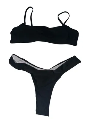 SHEIN Black Two-Piece Bikini Set thumbnail 1