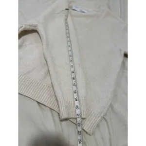 IRO Side Lace-Up V-Neck Alpaca Blend Sweater Sz:XS Cream White MYLO thumbnail 5
