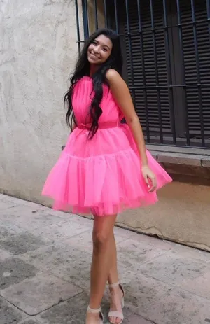 SheIn Pink Tulle Dress thumbnail 1
