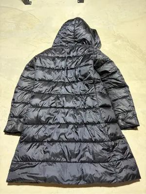 Save the duck ultra light jacket Women's Hooded Long Puffer Coat black 1/S thumbnail 7