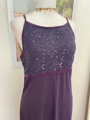 Vintage 90s Byer Too! Whimsigoth Metallic Maxi Dress in Juniors Large thumbnail 4