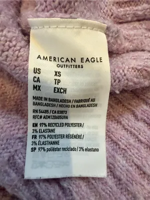 American Eagle Outfitters Lavender Crewneck Sweater thumbnail 5