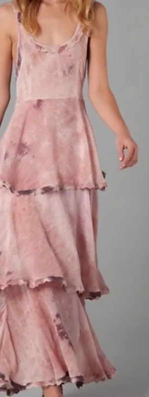 Free People New Romantics Boho Maxi Tie Dye Dress thumbnail 1