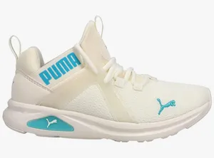 Puma Cream and Blue Running Shoes thumbnail 1