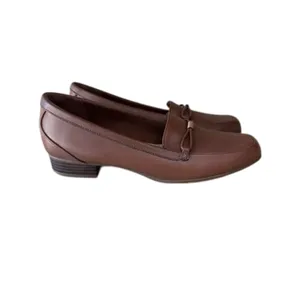 Clarks Collection Juliet Shine Loafers Women's 8 Caramel Leather Comfort NWT thumbnail 10