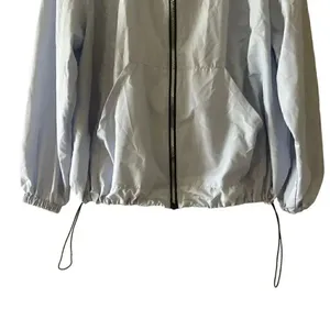 Zara Hooded Wind Proof Jacket Light Blue SZ M # 1646 thumbnail 5