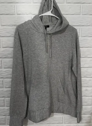 NEW Quince SuperSoft Fleece Pullover Hoodie Women’s Medium Light Athletic Gray thumbnail 1