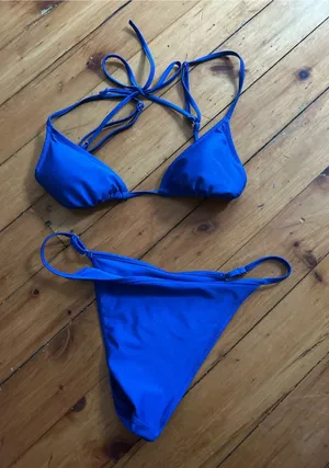 Periwinkle bikini set medium Purple thumbnail 1