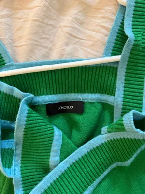 Dokotoo Green and Blue Knit Top thumbnail 3