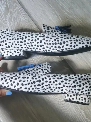 NWOT Dalmatian Print Tassel Loafers Size 40 thumbnail 10