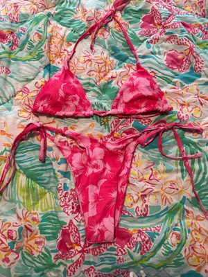 xsmall pink bikini Size XS thumbnail 1