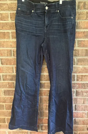 torrid Dark Indigo Flare Jeans thumbnail 1