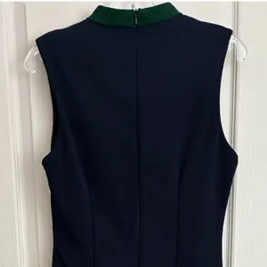 Alexia Admor Hunter‎ Green Navy Colorblock Mock Neck Sheath Dress M thumbnail 9
