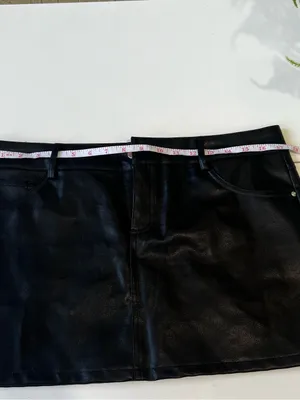 Edikted Black Faux Leather Mini Skirt Size L NWT - Damaged Zipper thumbnail 6