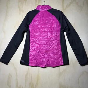 Calvin Klein Performance Jacket‎ Women’s XL Pink Black Quilted Full Zip thumbnail 9