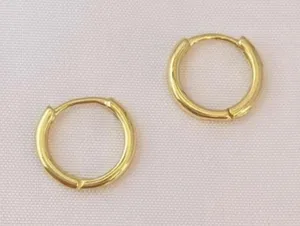Small Hoop Earrings,10mm Gold Hoop Earrings thumbnail 1