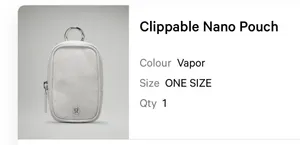 Lululemon Clippable Nano Pouch thumbnail 5