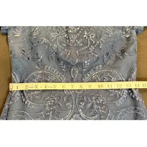 JJ's House Dark Navy Embellished Lace Formal Gown NWT Size 6 Beaded Sequins thumbnail 12