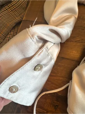 ZARA Satin Effect‎ Button-Up Blouse thumbnail 5