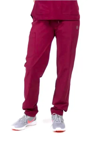 Essential Threads NWT Women's Burgundy Scrub Hathaway bottom ONLY Size Large thumbnail 1