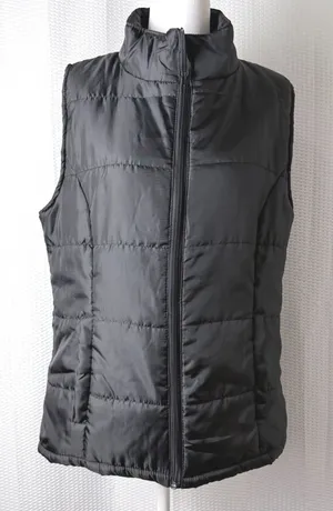 Jackson Hole Puffer Vest Women Large Black Quilted Full Zip Outdoor Hiking Layer thumbnail 1