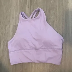 Lavender High Neck Sports Bra thumbnail 1