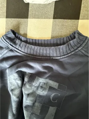 Aerie Graphic Crewneck Sweatshirt Blue Gray Women's Relaxed Fit thumbnail 5