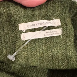 ANTHROPOLOGIE Crop Cable-knit Summer Sweater Tank In Green L thumbnail 6