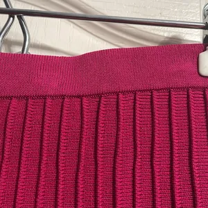 Cut25‎ by Yigal Azrouel Pink Techno Knit Skirt Preppy Coquette Academia Career thumbnail 4