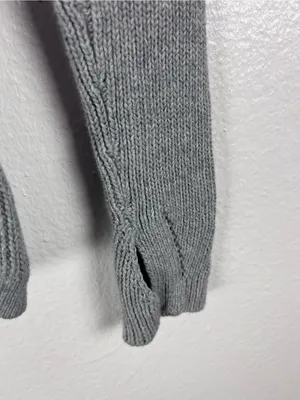 LULULEMON The Sweater The Better Gray Knit Long Sleeves Sweater thumbnail 6