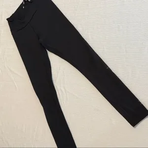 Gymshark Black Training Leggings XS Charcoal B3A3E Activewear‎ Pants thumbnail 1
