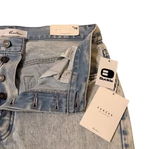Kancan X Buckle Women’s 28 90’s Boyfriend Baggy Jeans Distressed‎ Light Wash NWT thumbnail 3