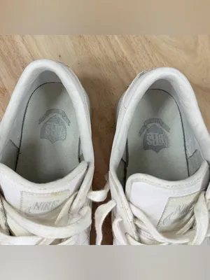 Nike Sweet Classic Perforated Leather Low Top Sneakers White Pink 7.5 354496-110 thumbnail 9