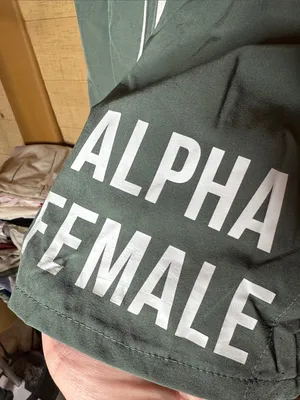 Traneing Alpha Female 2-in-1 Athletic Running Shorts Green Size Medium thumbnail 7