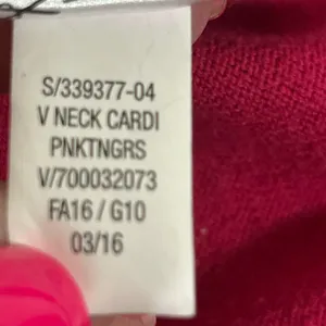 Old Navy V Neck Cardigan Women L Fuchsia Long Sleeve 100%‎ Cotton Button Up thumbnail 7