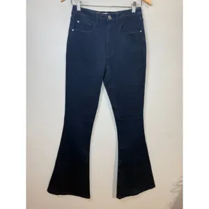 WeWoreWhat High Rise Flare Jeans Women 25 Navy Blue Stretch Denim Trousers 70s thumbnail 3