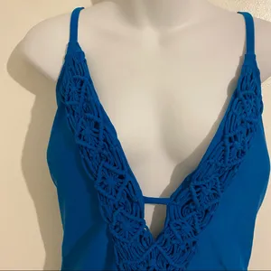 Christina (Maillots) 1 piece Blu-Blue Swim Suit Size XL NEW thumbnail 5