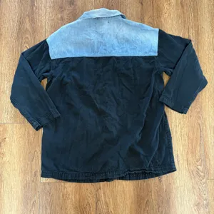Levis Oversized Cowgirl Mix Up Two Tone Denim Chore Jacket Womens‎ S western thumbnail 11