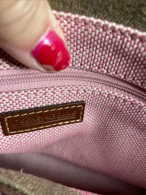 Vintage Dooney & Bourke Tan and Brown Signature Tote thumbnail 6