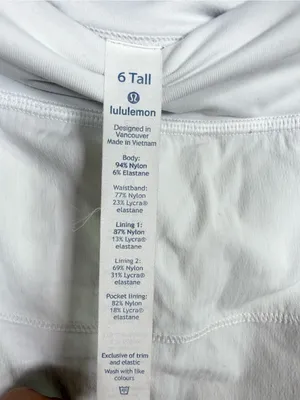 Lululemon Pace Rival Skirt (Tall) *4-way Stretch White W2527 Sz 6 thumbnail 10
