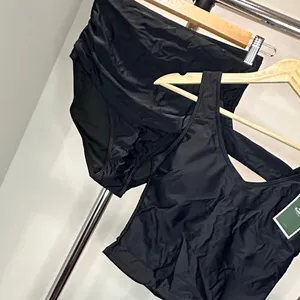 New Sleek High Waisted Black Bikini Swim Set, Small thumbnail 2