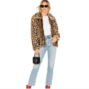 Blank NYC Note To Self Animal Print Faux Fur Jacket XS NEW Tags Mob wife thumbnail 3