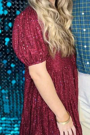Red Sequin Dress thumbnail 3
