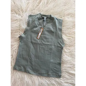 Skims Cotton Jersey Mock Neck Tank Mineral Size Medium thumbnail 4