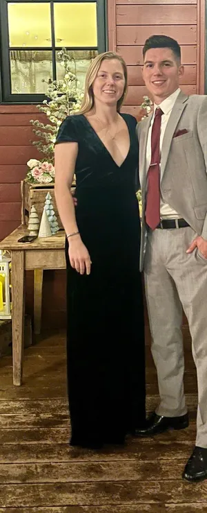Dark Green Velvet Maxi Lulus Dress thumbnail 1