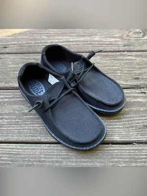 Hey Dude Wendy Canvas Mono Women’s Black Minimalist Loafers/Shoes|Size:W5 EU:36 thumbnail 2
