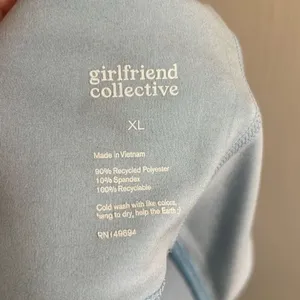 ✨Girlfriend Collective Dewdrop Gigi Crossover Sz XL Light Blue Bra✨ thumbnail 7