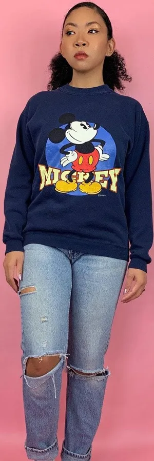 Disney Vintage 90s Mickey Mouse Crewneck Sweatshirt thumbnail 2